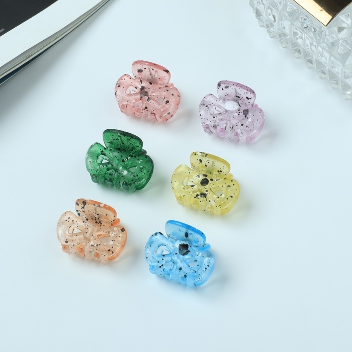 Краб для волос Краб для волос "Авери" (набор 6 шт) бантик, 2,5 см, микс