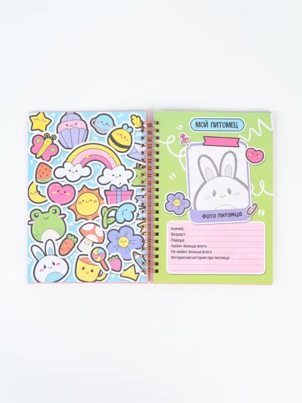 Анкета для девочки А5, 50 листов. Твердая обложка "Принцесса"