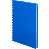 Бизнес-тетрадь А5 48л. Attache Economy, гребень,пласт.обл,синий, клетка