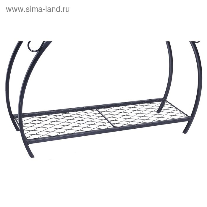 Мангал кованый, с дровяником и крышей, 35 кг, толщина металла 2,5 мм, 90 х 32 х 202 см Мангал кованый, с дровяником и крышей, 35 кг, толщина металла 2,5 мм, 90 х 32 х 202 см