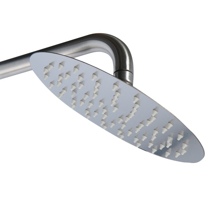 Душевая система ZEIN ZS-2, смеситель, тропическая и ручная лейка, нержавеющая сталь, сатин Душевая система ZEIN ZS-2, смеситель, тропическая и ручная лейка, нержавеющая сталь, сатин