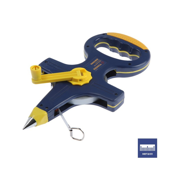 Рулетка геодезическая ТУНДРА, металлическая лента, 50 м х 12.5 мм Рулетка геодезическая ТУНДРА, металлическая лента, 50 м х 12.5 мм