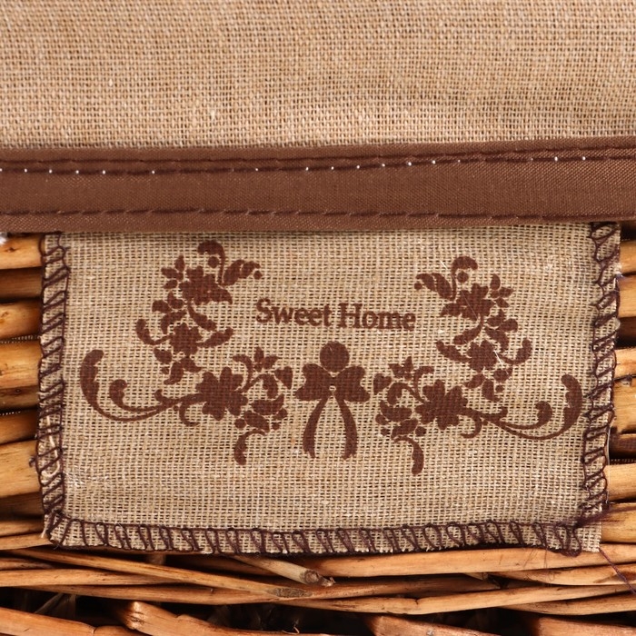 Корзина стеллажная Корзина стеллажная "Орех", 280 х 190 х 130 мм, коричневый