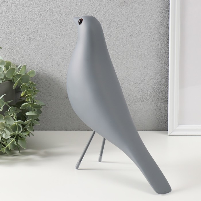 Сувенир полистоун Сувенир полистоун "Птица" серая 28х23,5 см