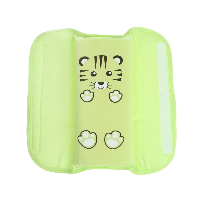Подушка на ремень безопасности Подушка на ремень безопасности "Тигренок", салатовая