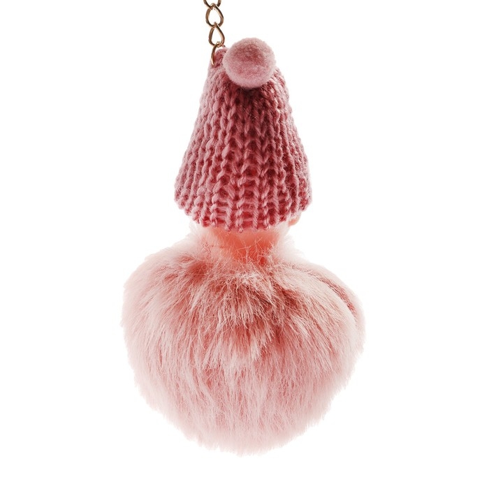 Брелок для ключей, пушистая кукла, 10×8 см