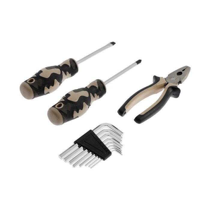 Набор инструментов в блистере ТУНДРА, отвертки, плоскогубцы, ключи, 11 предметов Набор инструментов в блистере ТУНДРА, отвертки, плоскогубцы, ключи, 11 предметов