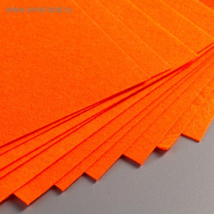 Фетр мягкий 1 мм Фетр мягкий 1 мм "Морковка" набор 10 листов формат А4