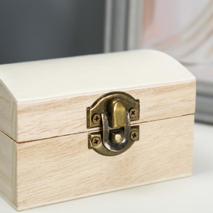 Шкатулка дерево для росписи Шкатулка дерево для росписи "Ларь" 9,5х6х6,5 см