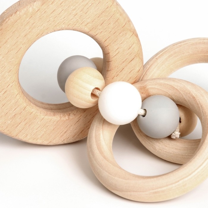 Прорезыватель деревянный для зубов «Мишка», с силиконовыми элементами, Крошка Я Прорезыватель деревянный для зубов «Мишка», с силиконовыми элементами, Крошка Я