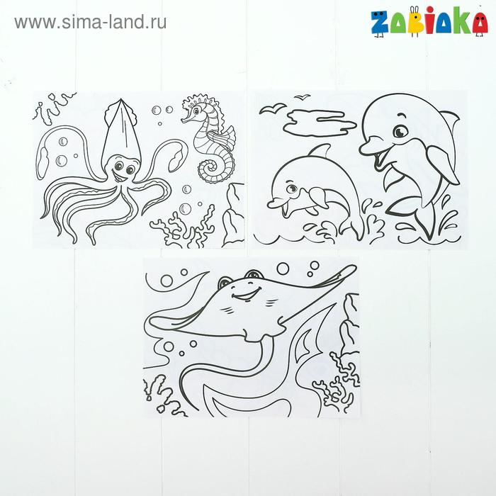 3D-доска для рисования неоновыми маркерами «Подводный мир», световые эффекты, с карточками 3D-доска для рисования неоновыми маркерами «Подводный мир», световые эффекты, с карточками