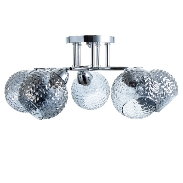 Люстра Люстра "Эрион" 5хЕ27 40Вт хром 56х56х22 см BayerLux