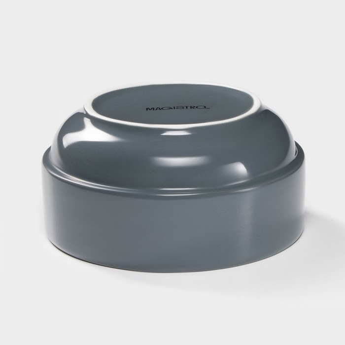 Набор фарфоровой посуды Magistro Night, 16 предметов: тарелка d=25,5 см, d=19 см, миска 850 мл, d=15 см, кружка 320 мл, цвет серый Набор фарфоровой посуды Magistro Night, 16 предметов: тарелка d=25,5 см, d=19 см, миска 850 мл, d=15 см, кружка 320 мл, цвет серый