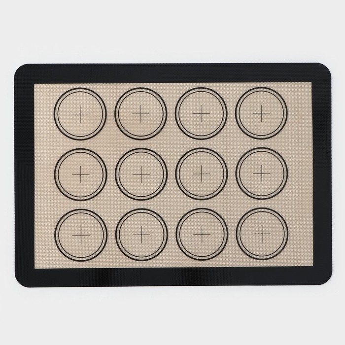 Армированный коврик для выпечки «Макарон.Плюс», силикон, 42×29,5 см, цвет МИКС Армированный коврик для выпечки «Макарон.Плюс», силикон, 42×29,5 см, цвет МИКС