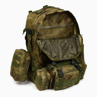 Рюкзак тактический "Storm tactic" мужской, стропы MOLLE, подсумки, 50 л, камуфляж мох