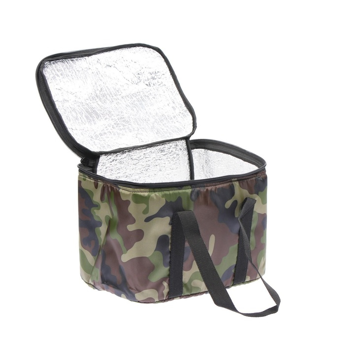 Термосумка Cartage Т-09, зеленый камуфляж, 18 л, 35х21х24 см Термосумка Cartage Т-09, зеленый камуфляж, 18 л, 35х21х24 см