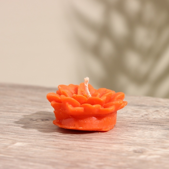 Свеча  Свеча "Цветок" 5х5х2 см, соевый воск, микс