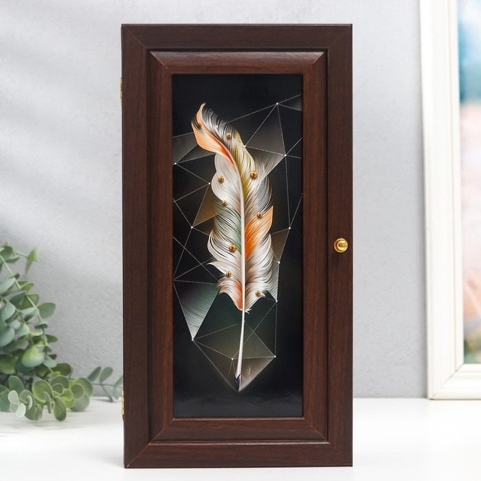 Ключница Ключница "Перо" венге 16х31 см МИКС