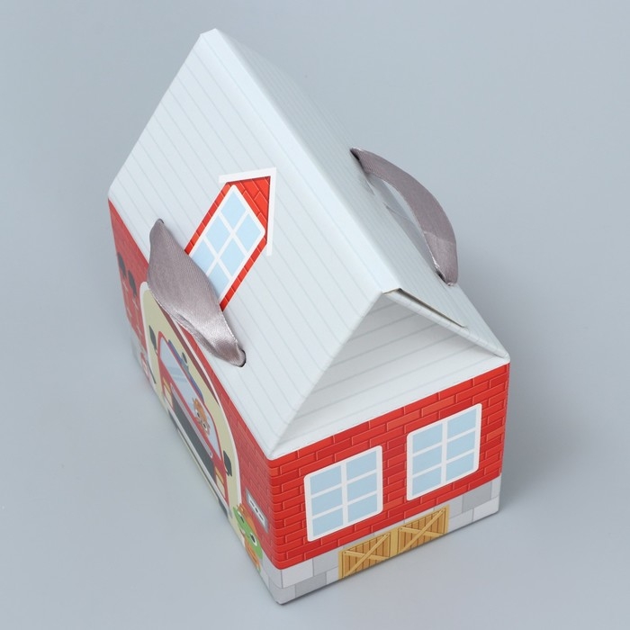 Коробка подарочная складная, упаковка, «Пожарная станция », 15 х 18 х 10 см Коробка подарочная складная, упаковка, «Пожарная станция », 15 х 18 х 10 см