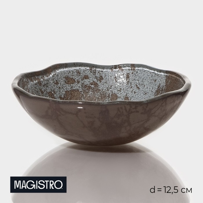 Миска Magistro «Мрамор», d=12,5 см, цвет графит Миска Magistro «Мрамор», d=12,5 см, цвет графит