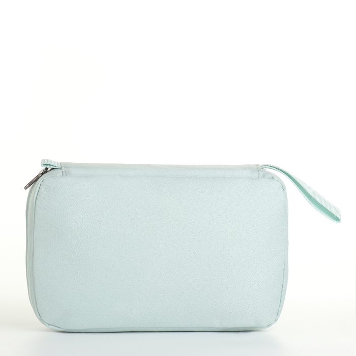 Косметичка на молниях, цвет голубой Косметичка на молниях, цвет голубой
