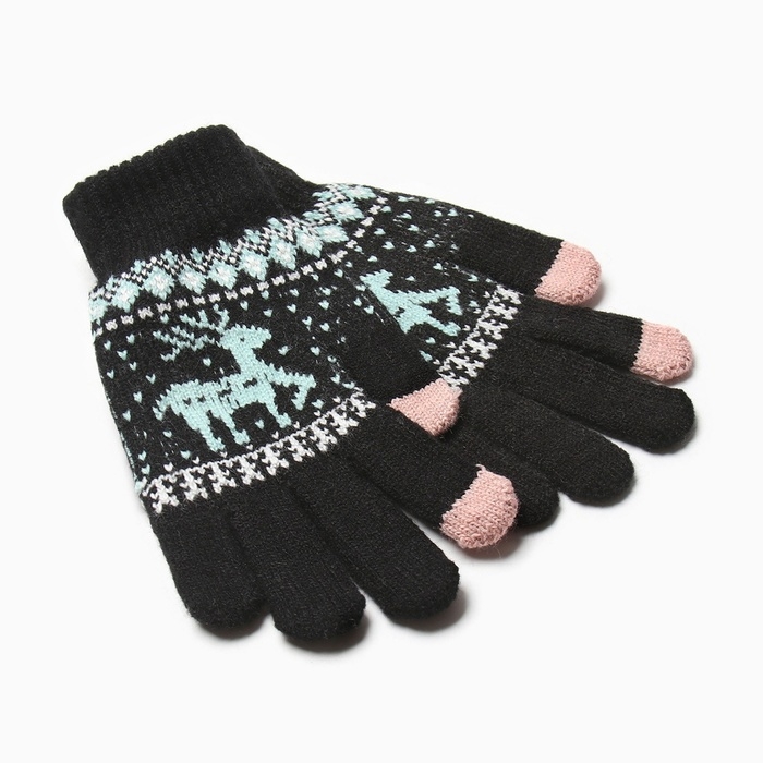 Перчатки подростковые MINAKU 21 см черный Перчатки подростковые MINAKU 21 см черный