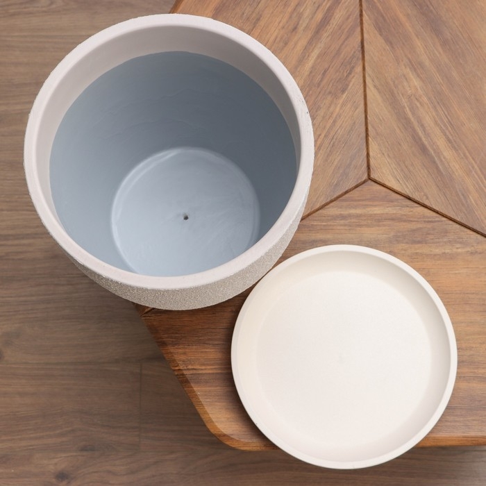 Горшок цветочный Горшок цветочный "Саванна белый бутон №8 ", 22 л