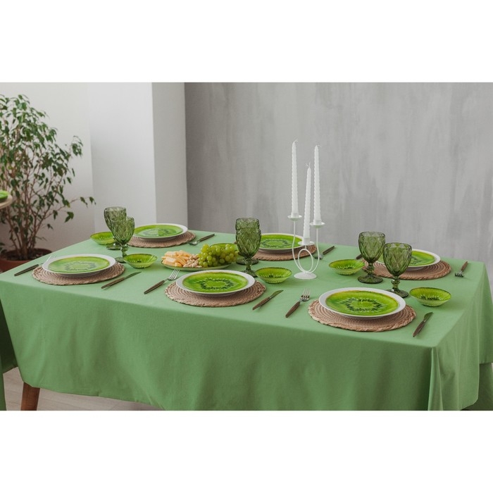 Подставка стеклянная под ложку Доляна «Романтичный киви», 23,5×8,3×1,5 см Подставка стеклянная под ложку Доляна «Романтичный киви», 23,5×8,3×1,5 см