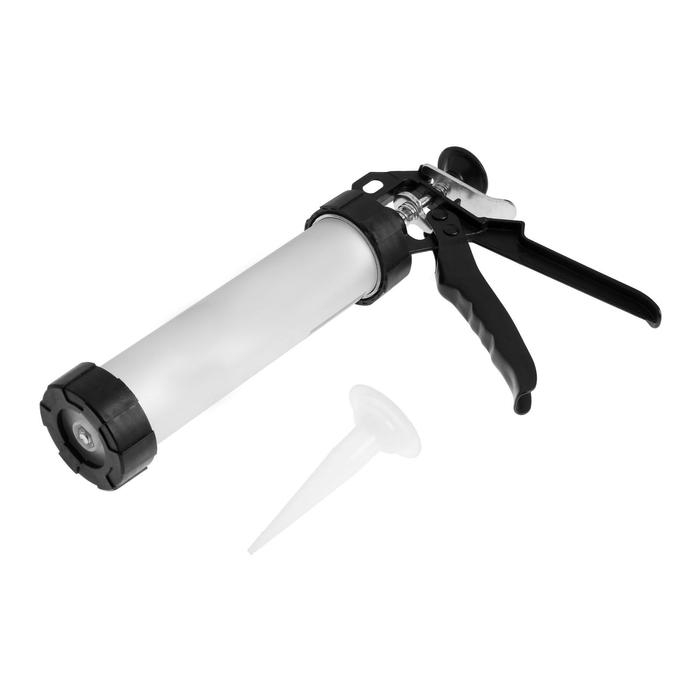 Пистолет для герметика ТУНДРА, закрытый, круглый шток, 400 мл Пистолет для герметика ТУНДРА, закрытый, круглый шток, 400 мл