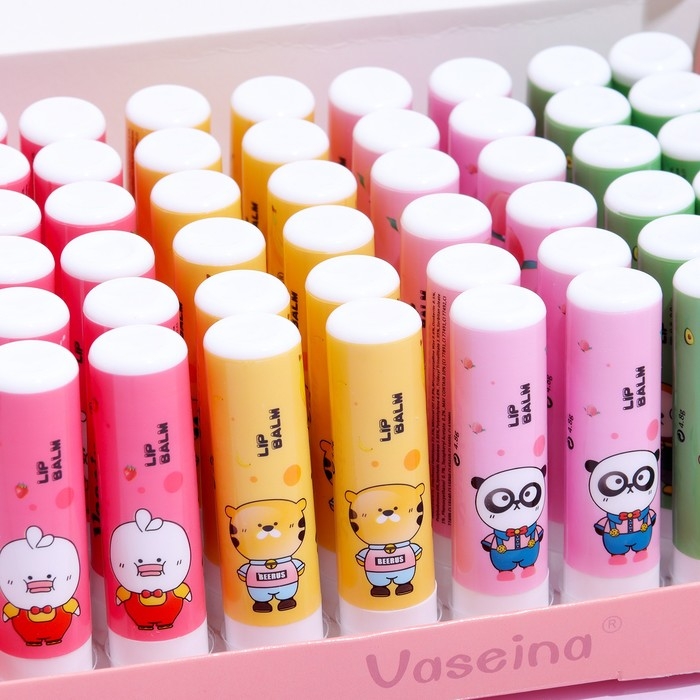 Вазелин для губ Вазелин для губ "Зверятки", микс цветов и ароматов