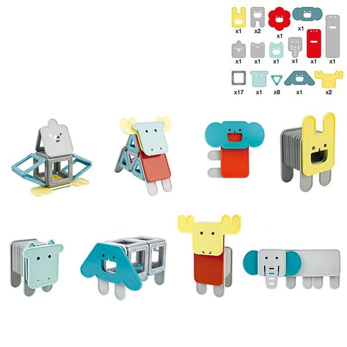 Конструктор магнитный «Цветные магниты», 40 деталей Конструктор магнитный «Цветные магниты», 40 деталей