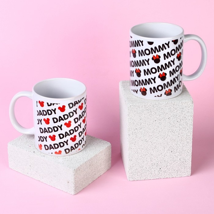 Набор парных кружек, 350 мл Набор парных кружек, 350 мл "Mammy, Daddy", Микки и друзья