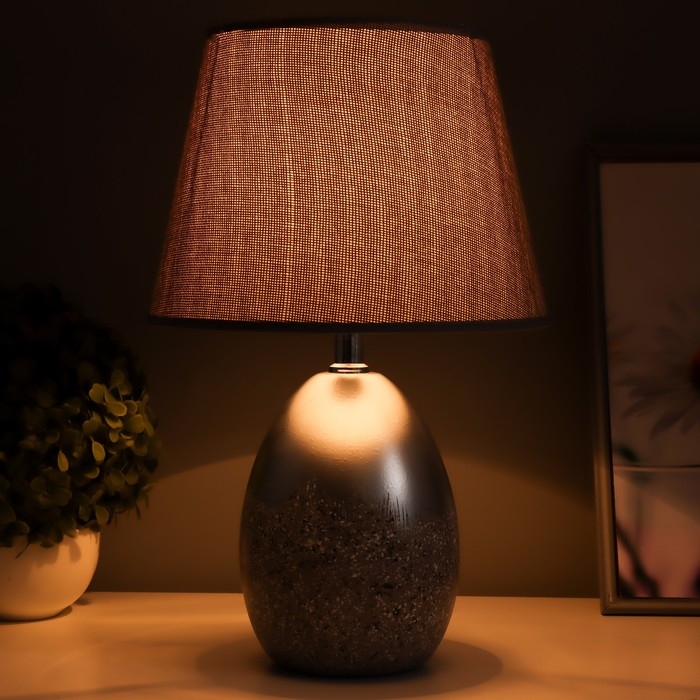 Настольная лампа Настольная лампа "Лиднер" Е14 40Вт серо-серебристый 23х23х36 см