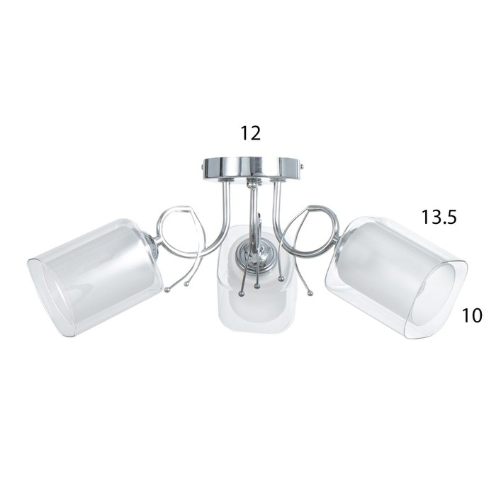 Люстра Люстра "Рамона" 3хЕ27 40т хром 50х50х25 см BayerLux