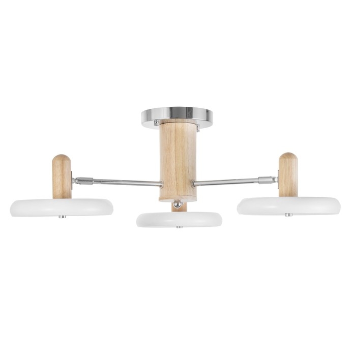 Люстра Люстра "Джулия" 3хLED 72Вт 3000-6000К бело-хромовый 62х62х22 см