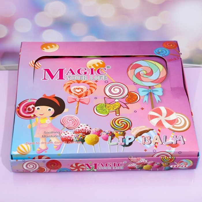 Бальзам для губ «Медовый леденец», микс цветов и ароматов Бальзам для губ «Медовый леденец», микс цветов и ароматов