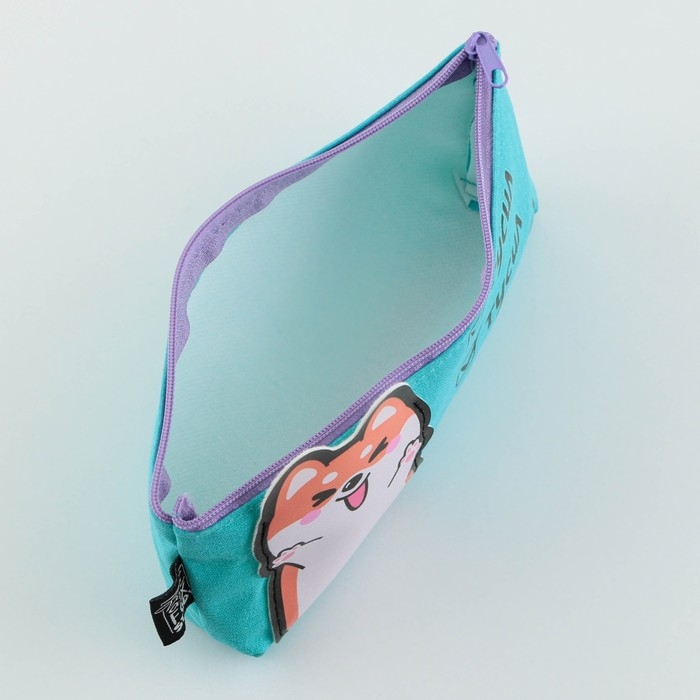 Пенал школьный текстильный «1 сентября: Нету сил» Корги, 19 х 8 х 3 см Пенал школьный текстильный «1 сентября: Нету сил» Корги, 19 х 8 х 3 см