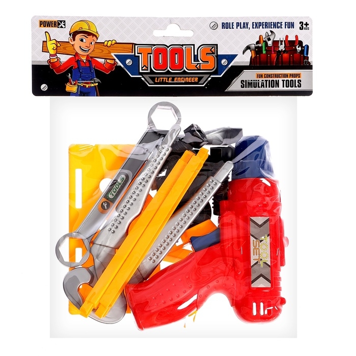 Набор инструментов «Собери верстачок», 16 элементов, цвет МИКС Набор инструментов «Собери верстачок», 16 элементов, цвет МИКС