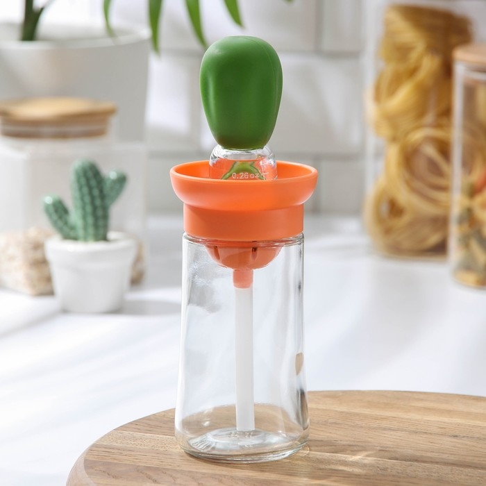 Ёмкость для масла Green, с дозатором, 200 мл, цвет МИКС Ёмкость для масла Green, с дозатором, 200 мл, цвет МИКС