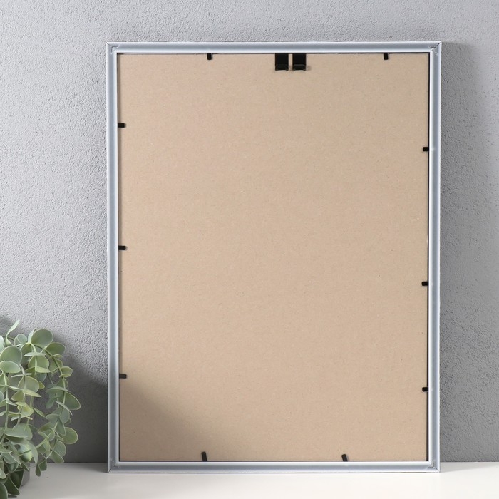 Фоторамка пластик Фоторамка пластик "Стиль морозное серебро" 30х40 см, морозное серебро