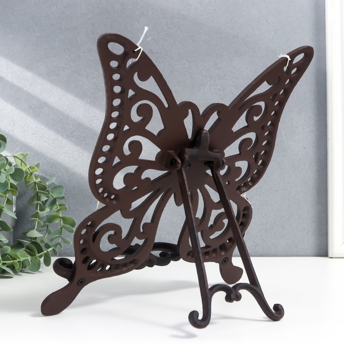 Сувенир чугун подставка  Сувенир чугун подставка "Бабочка" 29х5х27 см
