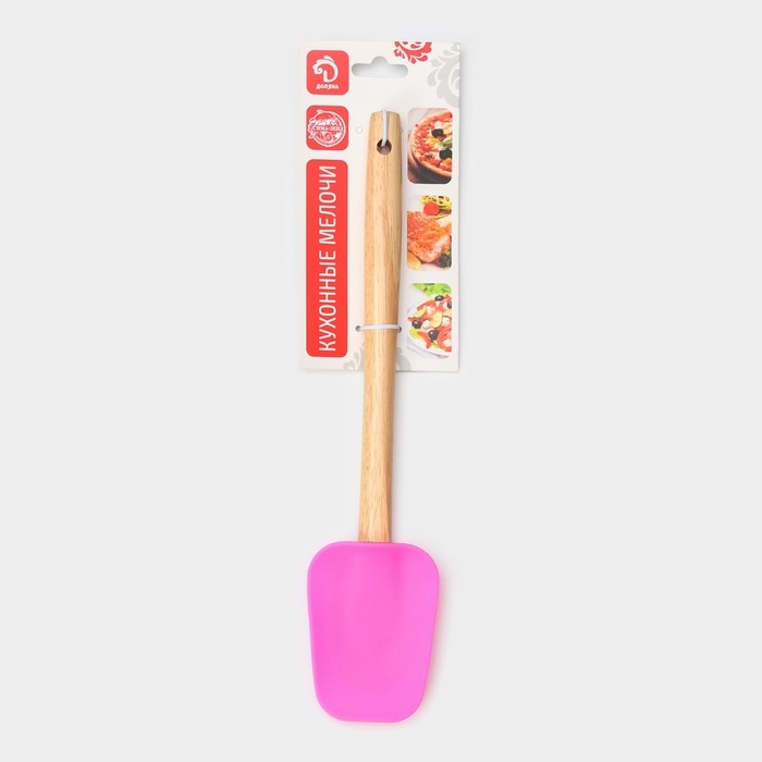 Лопатка Доляна «Бамбук», 32 см, цвет МИКС Лопатка Доляна «Бамбук», 32 см, цвет МИКС