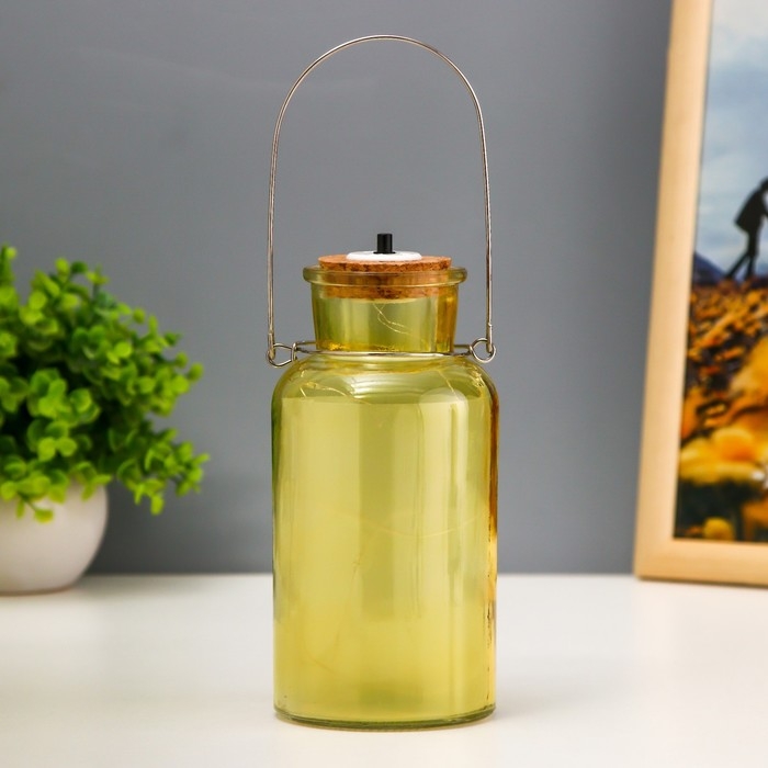 Ночник Ночник "Анде" LED от батареек желтый 8х8х16,5 см RISALUX