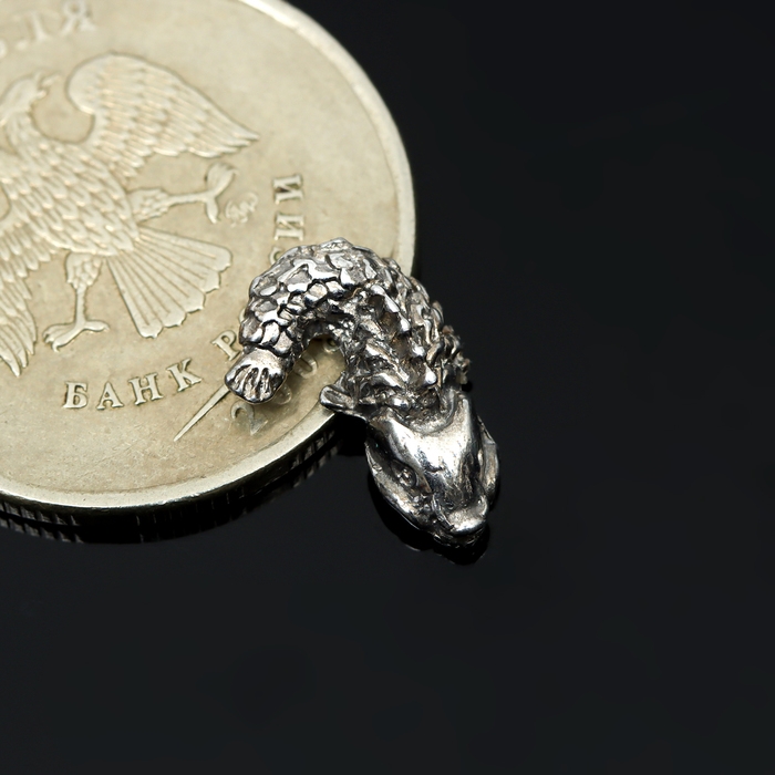 Сувенир кошельковый Сувенир кошельковый "Карп", олово, 1х1х0,5 см