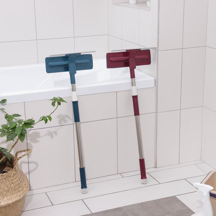 Щётка для окон Доляна, стальная телескопическая ручка 73(114) см, насадка из микрофибры 27×8 см, цвет МИКС Щётка для окон Доляна, стальная телескопическая ручка 73(114) см, насадка из микрофибры 27×8 см, цвет МИКС