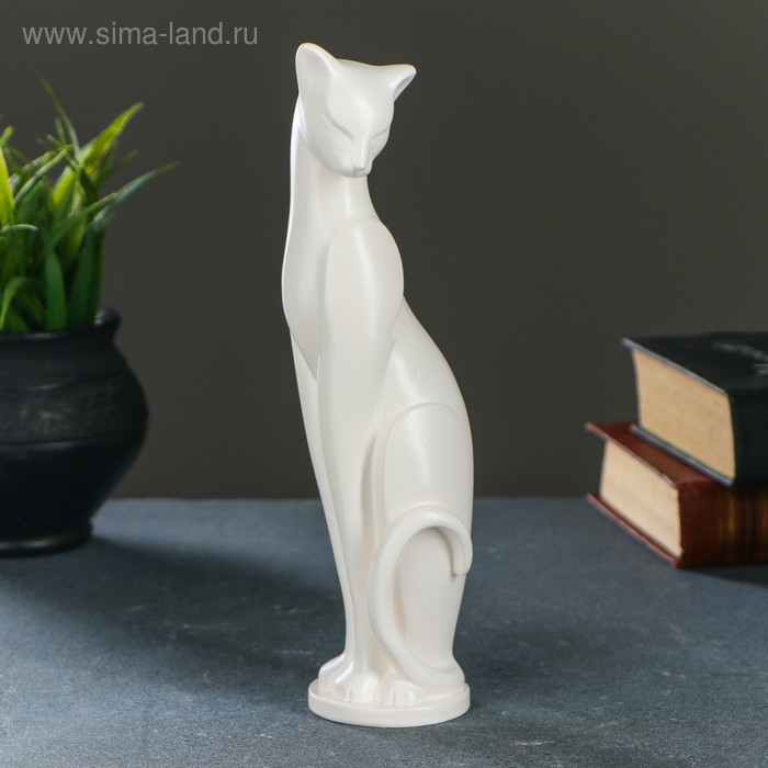 Фигура  Фигура "Кошка Грация" белая, 6х7х23см