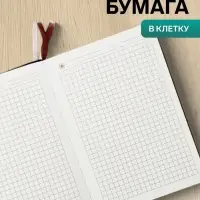 Ежедневник недатированный А6+,116 листов в клетку, обложка ПВХ ЛАЙТ, тонированный срез, МИКС