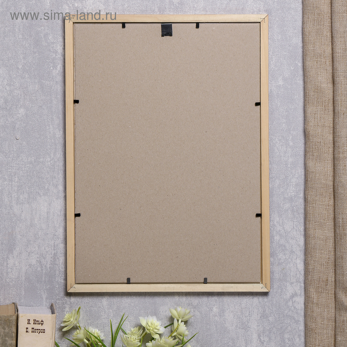 Фоторамка сосна с19 золото 25х35 см (пластиковый экран) Фоторамка сосна с19 золото 25х35 см (пластиковый экран)