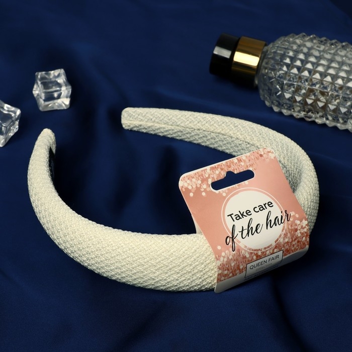 Ободок для волос Ободок для волос "Толиман" 3 см, бежевый