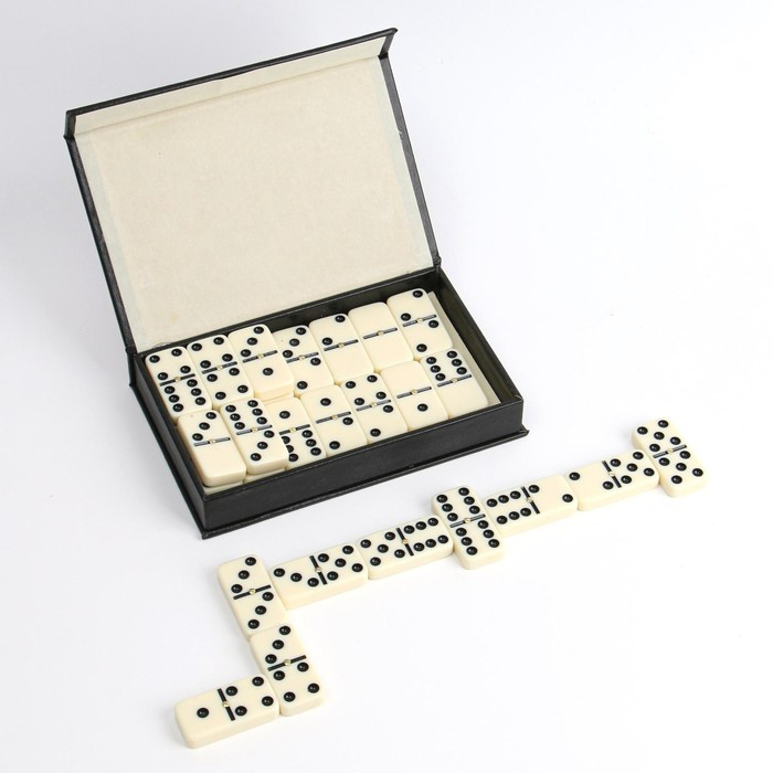 Домино настольная игра  Домино настольная игра "Сувенирное", 28 шт, 19 х 3.5 х 12.5 см, костяшка 4.8 х 2.5 см